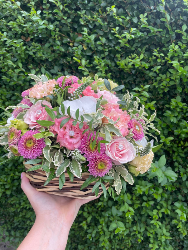 Flower Hatboxes & Baskets | The Mother's Day Collection | The Flower Lab Basket
