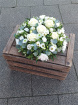 Funeral tributes | Posy pad in white