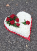 Funeral tributes | Heart with ribbon