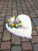 Funeral tributes | Heart with ribbon