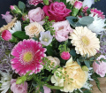Funeral tributes | Classic  pastel posy