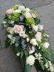 Funeral tributes | Pink and white Roses Spray