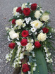 Funeral tributes | Coffin Spray: red and white