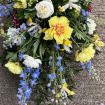 Eco Sympathy Flowers | Double Ended Eco Casket Spray