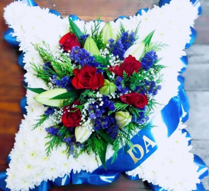 Funeral Flowers | cushion funeral tribute