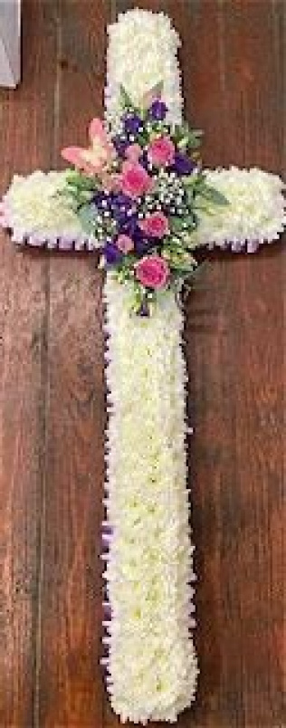 Funeral Flowers | cross funeral tribute