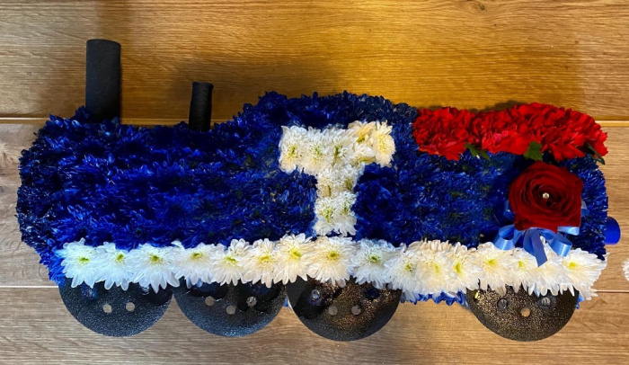 Funeral Flowers | Train funeral tribute