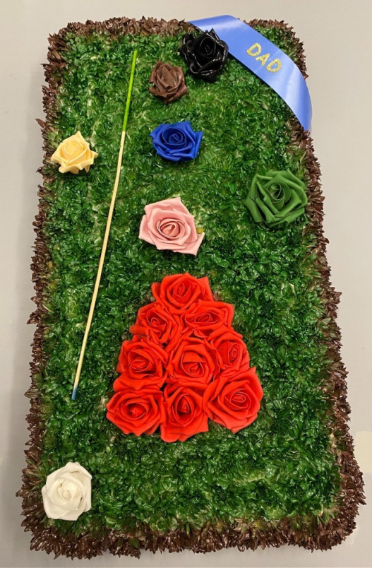 Funeral Flowers | Snooker table funeral tribute