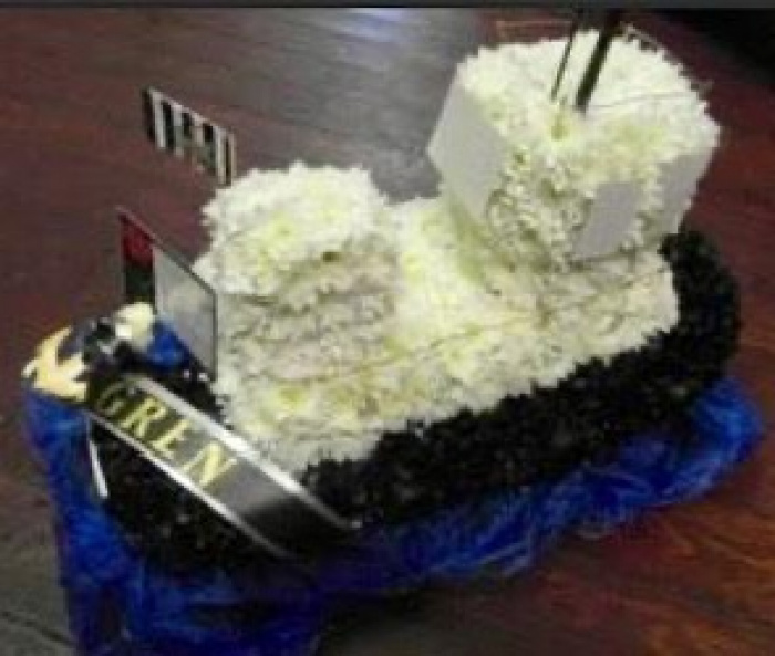 Funeral Flowers | Boat funeral flowers