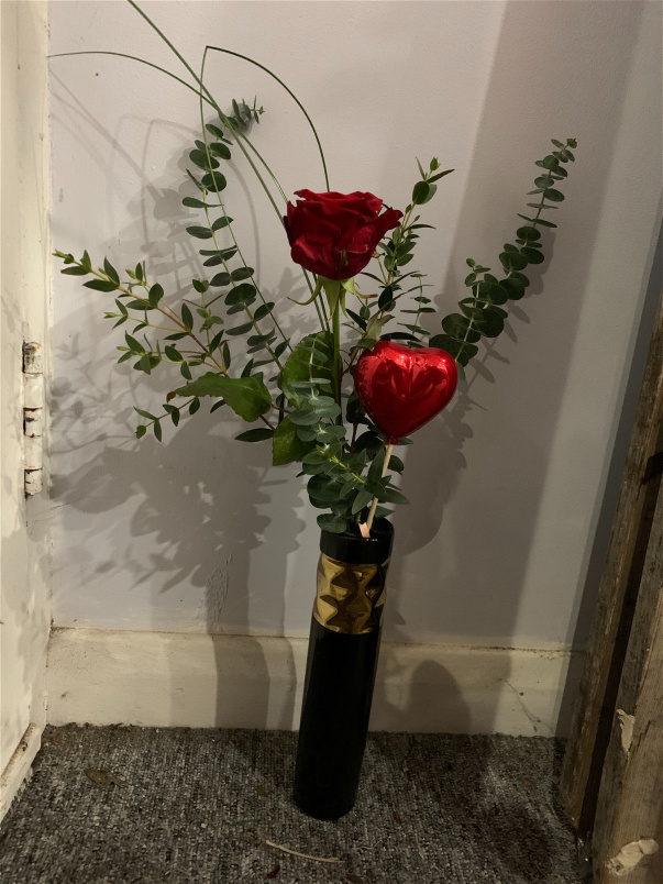 Valentine’s Day  | Single red rose