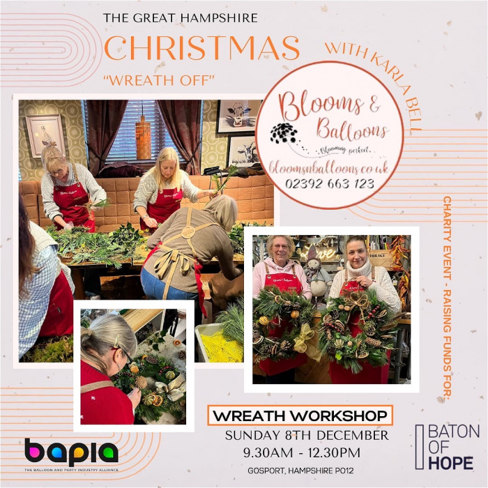 Christmas | Craft and floral Workshops | Great Hampshire Wreath off !